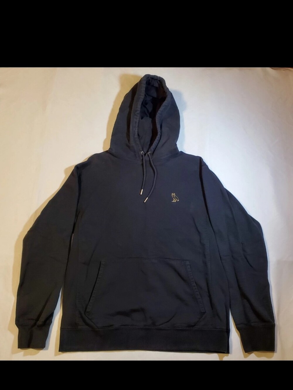 OVO Essentials Hoodie MADE IN CANADA Gold Owl Sweatshirt Sz Large Drake Flaw